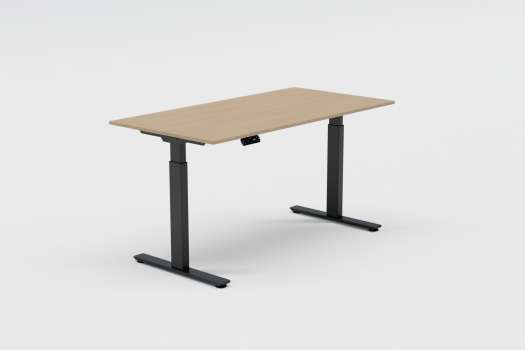 Výškově stavitelný stůl Adastra 2, šíře 160 cm - dub/černý