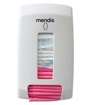 Zásobník na hygienické potřeby Mendis - plastový, bílý