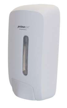Dávkovač tekutého/pěnového mýdla PrimaSOFT - bílý, 1 l