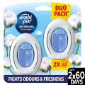 Osvěžovač vzduchu Ambi Pur Bathroom - Merlion Cotton, 2 x 8 ml