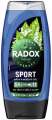 Sprchový gel Radox Sport 3v1 - máta a mořská sůl, 225 ml