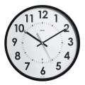Nástěnné rádiem řízené hodiny Abyliss - černé/bílé
