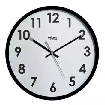 Nástěnné hodiny Eco Naturalis - průměr 30 cm, černé/bílé