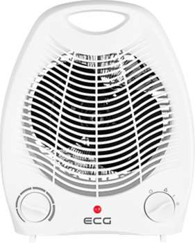 Teplovzdušný ventilátor ECG TV 3030 Heat R White - příkon 2000 W, 3 stupně nastavení, bílý