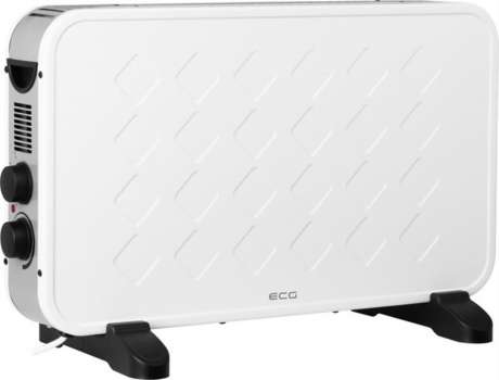 Teplovzdušný konvektor ECG TK 2070 White - příkon 2000 W, plynule nastavitelný termostat, bílý