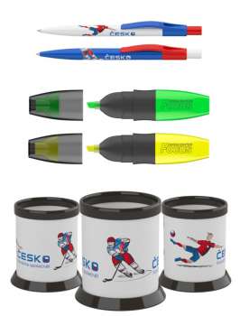 DÁREK: Sada psacích potřeb ICO ČESKO, 5 ks