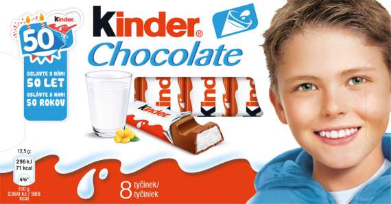 Mléčná čokláda Kinder - 100 g