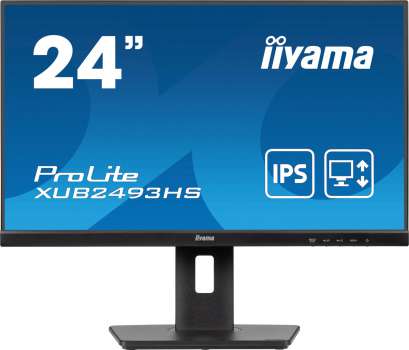 Počítačový monitor iiyama ProLite XUB2493HS-B6 - 24", IPS, FHD, 1920x1080, 1300:1, černý, repro