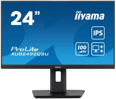 Počítačový monitor iiyama ProLite XUB2492QSU-B1 - 24", IPS, WQHD, 2560x1440, 1300:1, černý, repro