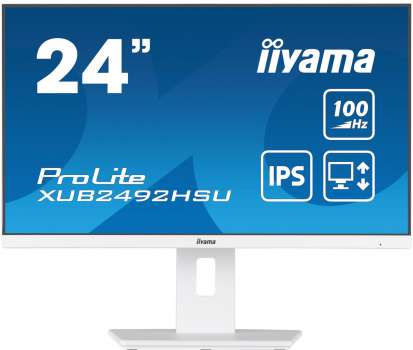 Počítačový monitor iiyama ProLite XUB2492HSU-W6 - 24", IPS, FHD, 1920x1080, 1300:1, bílý, repro