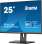 Počítačový monitor iiyama ProLite XUB2595WSU-B5 - 25", IPS, WUXGA, 1920x1200, 1000:1, černý, repro