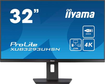 Počítačový monitor iiyama ProLite XUB3293UHSN-B5 - 32", IPS, 4K, 3840x2160, 1000:1, černý, repro