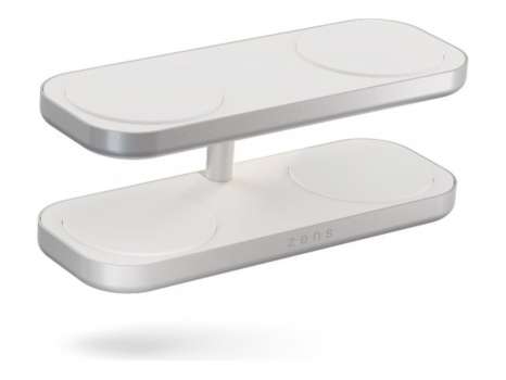 Stojan pro bezdrátové nabíjení Zens Quattro Wireless Charger Pro 4 - 4 nabíjecí pozice, White