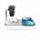 Stojan pro bezdrátové nabíjení Zens Dual+Watch Alu Wireless Charger White