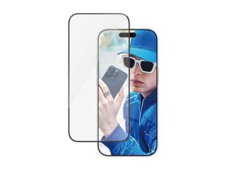 Ochrana obrazovky pro mobilní telefon PanzerGlass Apple iPhone 16 Pro - průhledná s černým rámem