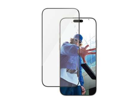 Ochrana obrazovky pro mobilní telefon PanzerGlass Apple iPhone 16 Pro Max - průhledná s černým rámem