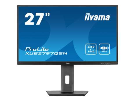 Počítačový monitor iiyama ProLite XUB2797QSN-B2 - 27", Quad HD, 2560x1440, repro, matný černý