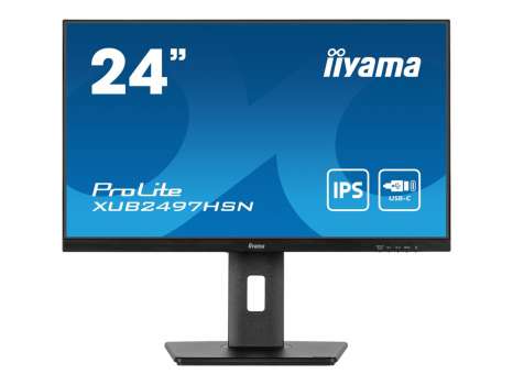 Počítačový monitor iiyama ProLite XUB2497HSN-B1 - 24", Full HD, 1920x1080, repro, matný černý
