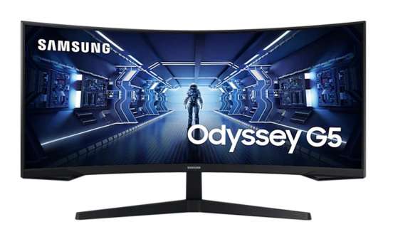 Počítačový herní monitor Samsung Odyssey G55T - 34", Quad HD, 3440 x 1440, černý