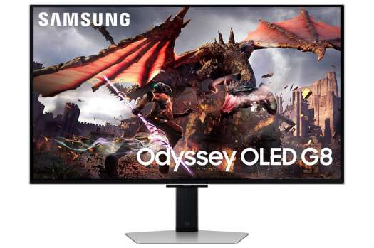 Počítačový herní monitor Samsung Odyssey OLED G8 G80SD - 32", 4K UHD, 3840 × 2160, repro, stříbrný