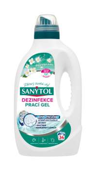 Dezinfekční gel na praní Sanytol - květinová vůně, 1,7 l, 34 pracích dávek