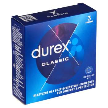 Durex Classic - kondomy, 3 ks