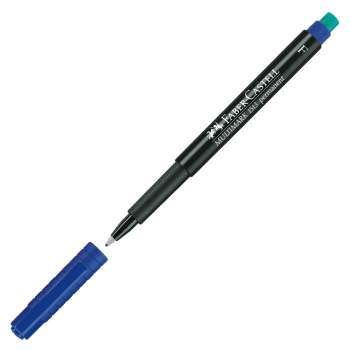 Permanentní popisovač  Faber-Castell Multimark 1513 F - modrý