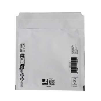 Bublinkové obálky Q-Connect - na CD, 200 x 175 mm, bílé, 100 ks