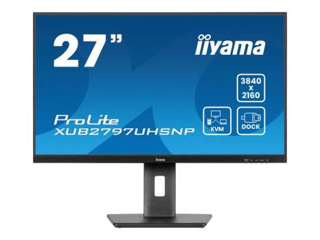 Počítačový monitor iiyama ProLite XUB2797UHSNP-B1 - 27", 4K, 3840 x 2160, repro, černý