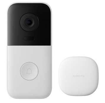 IP kamera Xiaomi Smart Doorbell 3S - ultraširoký záběr 180°, rozlišení 2K, funkce zvonku, bílá