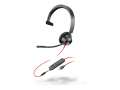 Náhlavní souprava Poly Blackwire 3315 - 3300 series, kabelová,3.5 mm jack, USB-C, certif. UC, černá