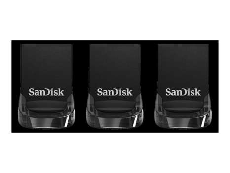 USB flash drive SanDisk Ultra Fit - 32 GB, USB 3.1, černý, 3 ks