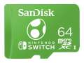 Paměťová karta SanDisk microSDXC for Nintendo Switch - 64 GB, UHS-I, zelená