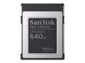 Paměťová karta Cfexpress SanDisk PRO-CINEMA - 640 GB, typ B, černo-stříbrná