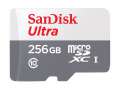 Paměťová karta microSDXC SanDisk Ultra - 256 GB, Class 10, UHS-I, šedá