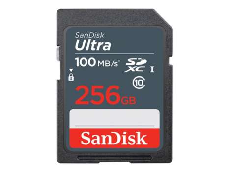 Paměťová karta SDXC SanDisk Ultra - 256 GB, UHS Class 1 / Class10, UHS-I, černá