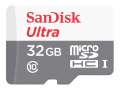 Paměťová karta microSDHC SanDisk Ultra - 32 GB, Class 10, UHS-I, šedá