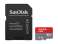 Paměťová karta microSDXC SanDisk Ultra - 512 GB, SD adaptér, A1, UHS Class 1 / Class10, červeno-šedá