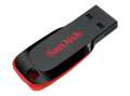 USB flash drive SanDisk Cruzer Blade - 16 GB, USB 2.0, černo-červený