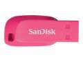 USB flash drive SanDisk Cruzer Blade - 16 GB, USB 2.0, elektricky růžový