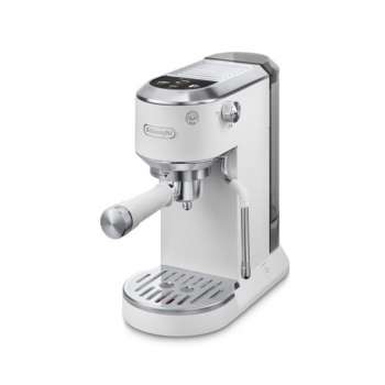 Pákový kávovar De'Longhi EC890.WI Dedica Duo - dotykový panel, 2 šálky, Cold Brew, bílý