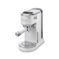 Pákový kávovar De'Longhi EC890.WI Dedica Duo - dotykový panel, 2 šálky, Cold Brew, bílý