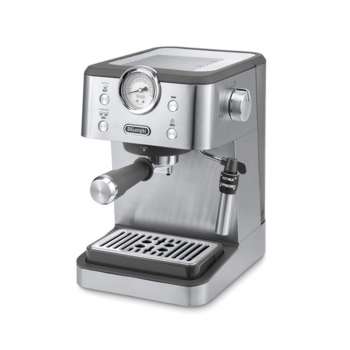 Pákový kávovar De'Longhi Linea Classic EM450.M - tlak 15 bar, parní tryska na pěnu, nerez