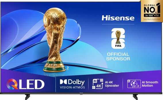 QLED SMART televize Hisense 43E7Q - úhlopříčka 108 cm, UHD rozlišení, Atmos, VIDAA U9, černá