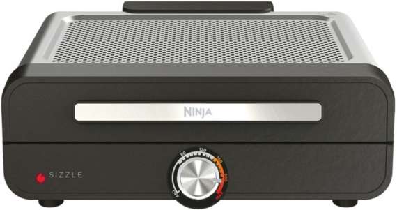 Elektrický gril Ninja GR101EU Sizzle Smokeless - příkon 1450 W, regulace teploty 60-260 °C, černý