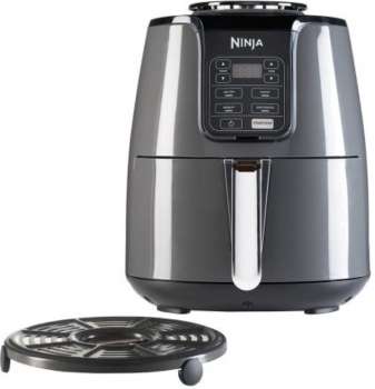 Horkovzdušná fritéza Ninja AF100EU Single Basket - objem 3,8 l, příkon 1550 W, 4 funkce, černá
