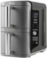 Horkovzdušná fritéza Ninja SL400EU Double Stack MAX 9,5l - 2 nádoby 4,5 l, displej, šedá