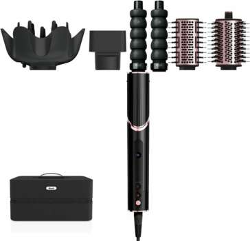Styler na vlasy Shark HD446EU FlexStyle 5v1 - příkon 1650 W, délka kabelu 2,44 m, 5 nástavců, černý