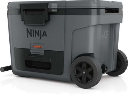 Přenosný chladící box Ninja FB245EUGY Frost Vault Wheeled - objem 42 l, dvě přihrádky, kolečka, šedý