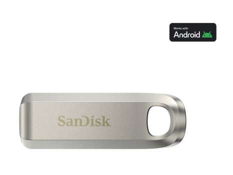 USB flash drive SanDisk Ultra Luxe - 512 GB, USB-C 3.2 Gen 1, stříbrný